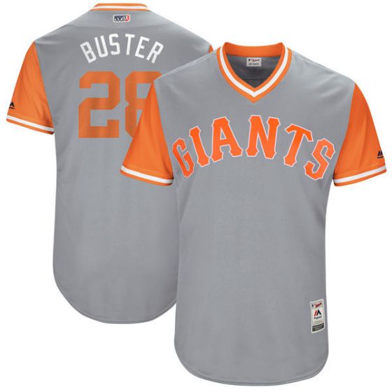 Men San Francisco Giants #28 Buster Grey New Rush Limited MLB Jerseys